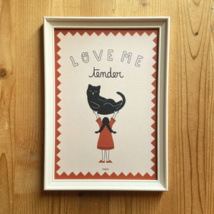 Poster Love Me Tender - A4