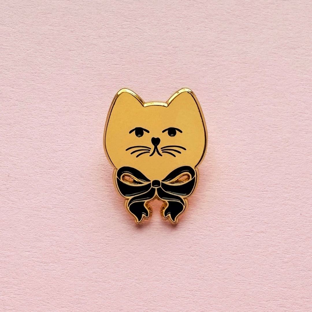 Spilla Gatto Fiocco