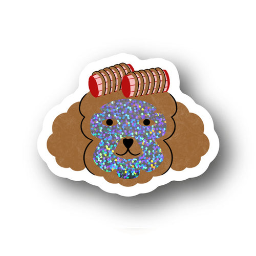 Sticker Poodle Skincare Glitter