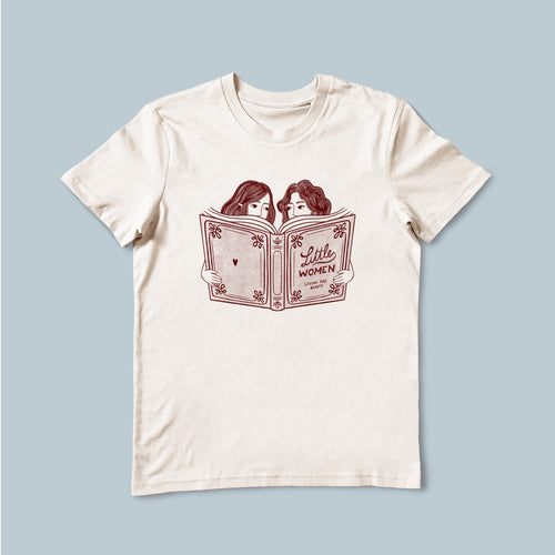 T-Shirt Lenù & Lila leggono Piccole Donne