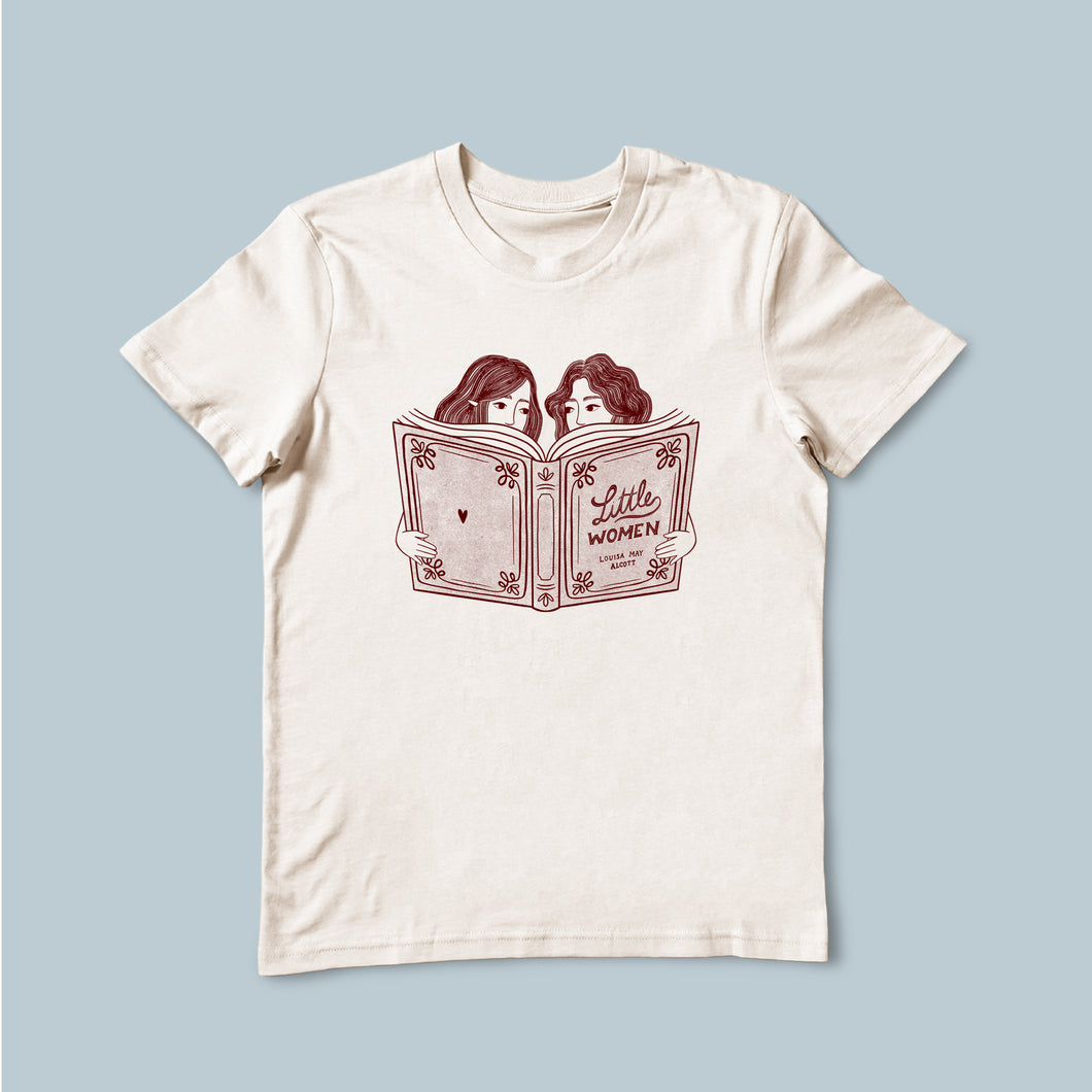 T-Shirt Lenù & Lila leggono Piccole Donne