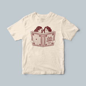 T-Shirt Lenù & Lila leggono Piccole Donne