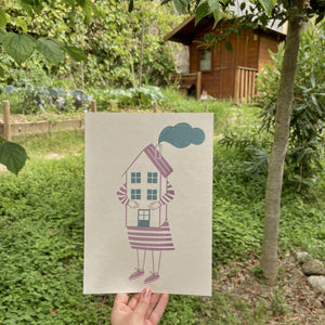 Poster A4 Abbraccio Casa