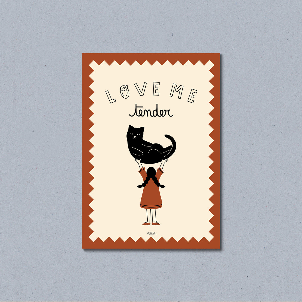 Poster Love Me Tender - A4